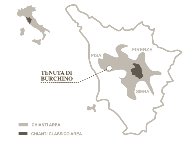 Tenuta di Burchino - map